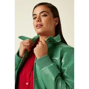 KING LOUIE Isa Jacket Shine neptune green