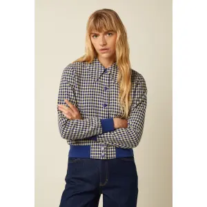 KING LOUIE Isa Jacket Pretty Check mazarine
