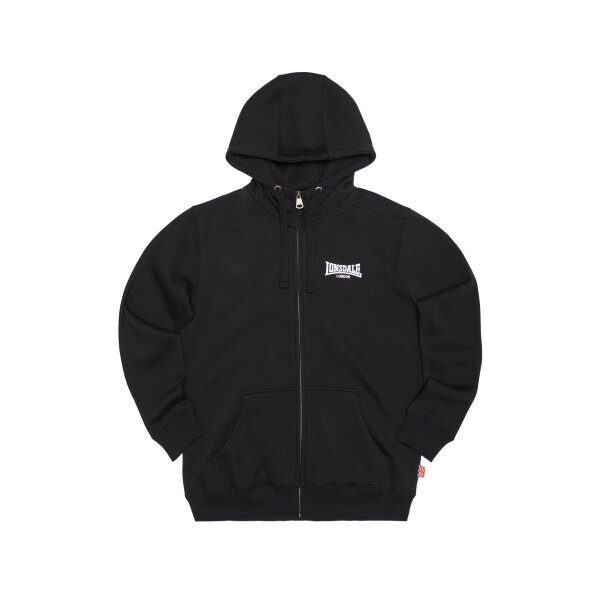 LONSDALE Burrard Hooded Zipsweat Jacket black/ white