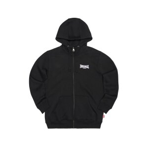 LONSDALE Burrard Kapuzensweatjacke black/ white