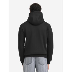 LONSDALE Burrard Hooded Zipsweat Jacket black/ white