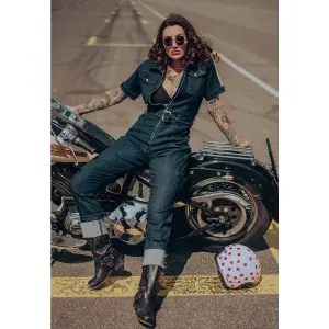 QUEEN KEROSIN Speedway Service Overall denim