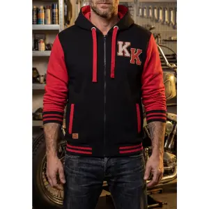 KING KEROSIN Hooded Zip Sweatshirt Never Fuck A Fucker