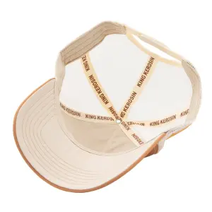 KING KEROSIN Trucker Cap Never Fuck A Fucker brown