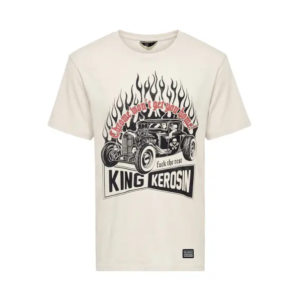 KING KEROSIN T-Shirt Chrome Wont Get You Home off white