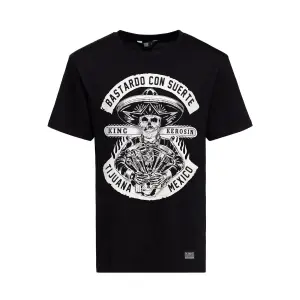 KING KEROSIN T-Shirt Bastardo Con Suerte black