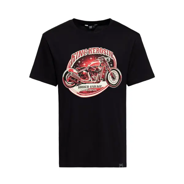 KING KEROSIN T-Shirt Bobber Garage black