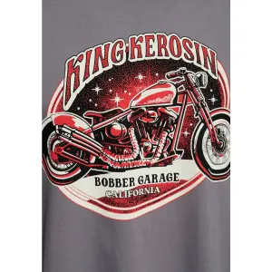 KING KEROSIN T-Shirt Bobber Garage grey