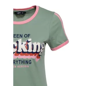 QUEEN KEROSIN T- Shirt Queen Of Fucking Everything green