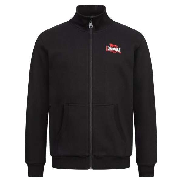 LONSDALE Cropston Zipsweat Jacket black/ white/ red