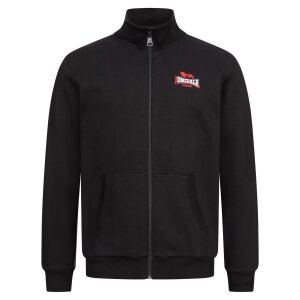 LONSDALE Cropston Sweatjacke black/ white/ red