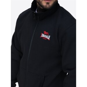 LONSDALE Cropston Zipsweat Jacket black/ white/ red