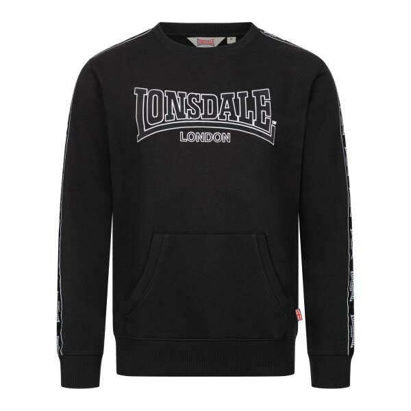 LONSDALE Kirklinton Rundhals Sweatshirt black/ white