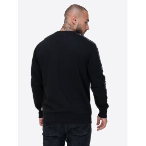 LONSDALE Kirklinton Rundhals Sweatshirt black/ white
