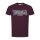 Lonsdale Dukinfield T-Shirt oxblood/ dark navy/ ecru