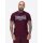 Lonsdale Dukinfield T-Shirt oxblood/ dark navy/ ecru