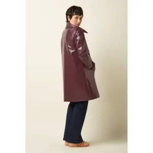 KING LOUIE Anais Coat Shine bordeaux red