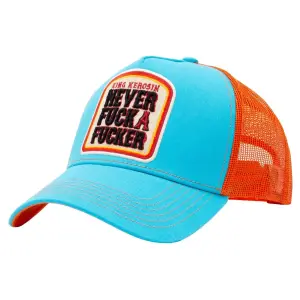KING KEROSIN Trucker Cap Never Fuck A Fucker türkis