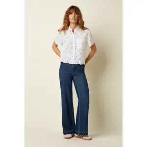 KING LOUIE Paige Pants Playa Denim blue tint