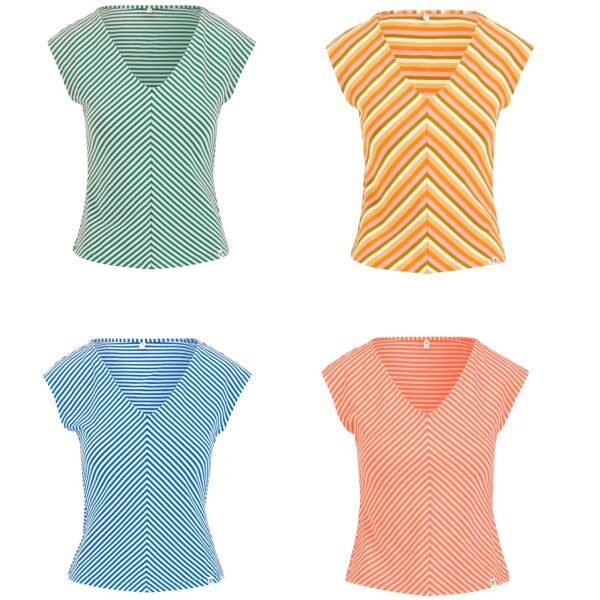 BLUTSGESCHWISTER Top Vintage V-Neck