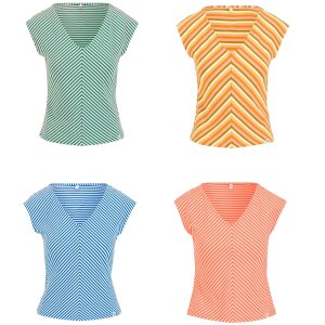 BLUTSGESCHWISTER Top Vintage V-Neck