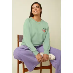 KING LOUIE Febe Sweater Peachy cameo green