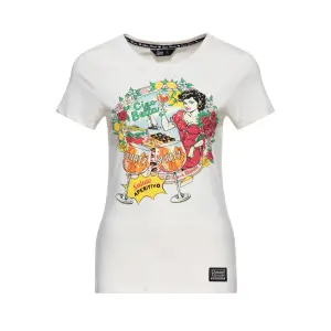 QUEEN KEROSIN T- Shirt Ciao Bella offwhite