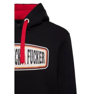 KING KEROSIN Hoodie Never Fuck A Fucker black