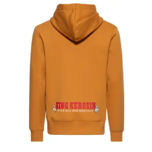 KING KEROSIN Kapuzenpullover Never Fuck A Fucker mustard