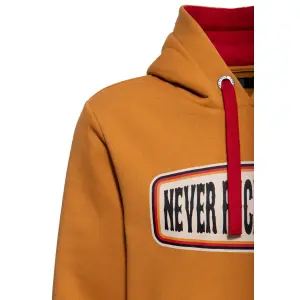 KING KEROSIN Kapuzenpullover Never Fuck A Fucker mustard