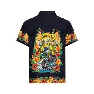 KING KEROSIN Hawaiihemd Lucky Monster black