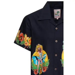 KING KEROSIN Hawaiihemd Lucky Monster black
