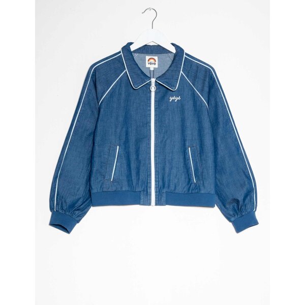 MADEMOISELLE YéYé Finish Line Jacket rinse blue