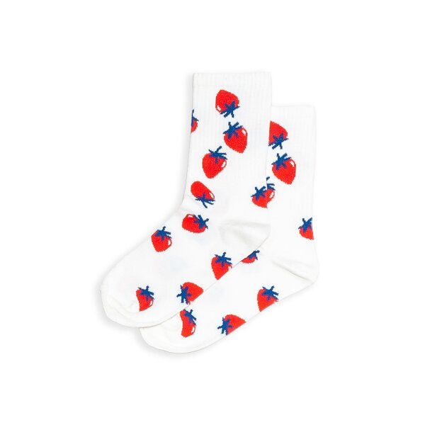 MADEMOISELLE YéYé Strawberry Socks ecru
