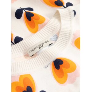 MADEMOISELLE YéYé Flower Love Knit Jumper white