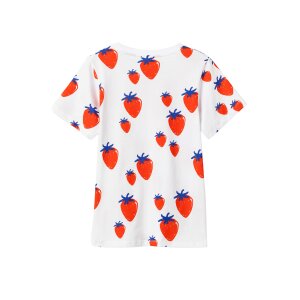 MADEMOISELLE YéYé Just Picked T-Shirt strawberry white