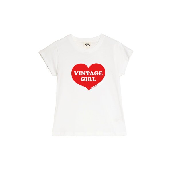 MADEMOISELLE YéYé Vintage Girl T-Shirt ecru