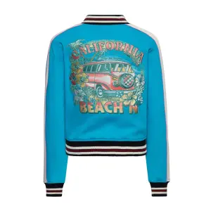 QUEEN KEROSIN College Jacke California Beachin blue