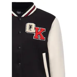 QUEEN KEROSIN College Jacke Build it up black