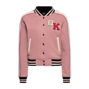 QUEEN KEROSIN College Jacke Star pink