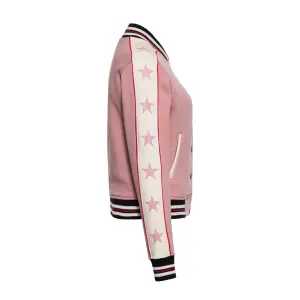 QUEEN KEROSIN College Jacke Star pink