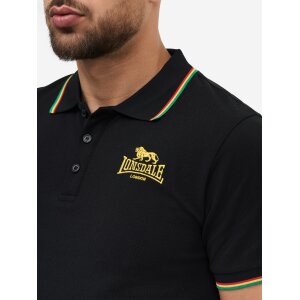 LONSDALE Polo Shirt Sounds Four black/ rainbow