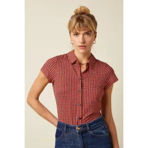 KING LOUIE Blouse Bora Bora chili red