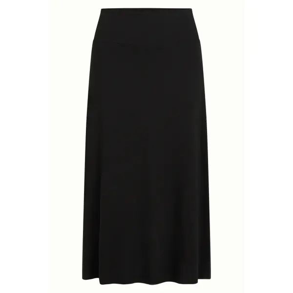 KING LOUIE Border Midi Skirt Silva black