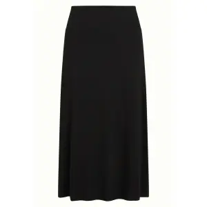 KING LOUIE Border Midi Skirt Silva black