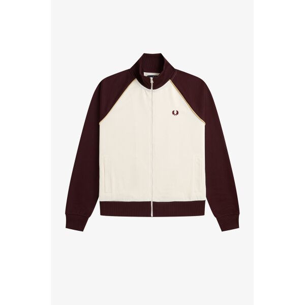 FRED PERRY Girl Colour Block Track Jacket ecru