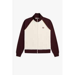 FRED PERRY Girl Trainingsjacke mit Farbblock-Design ecru