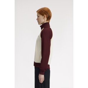 FRED PERRY Girl Colour Block Track Jacket ecru