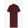 FRED PERRY Sheer Tipped Polo Dress oxblood