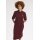 FRED PERRY Sheer Tipped Polo Dress oxblood